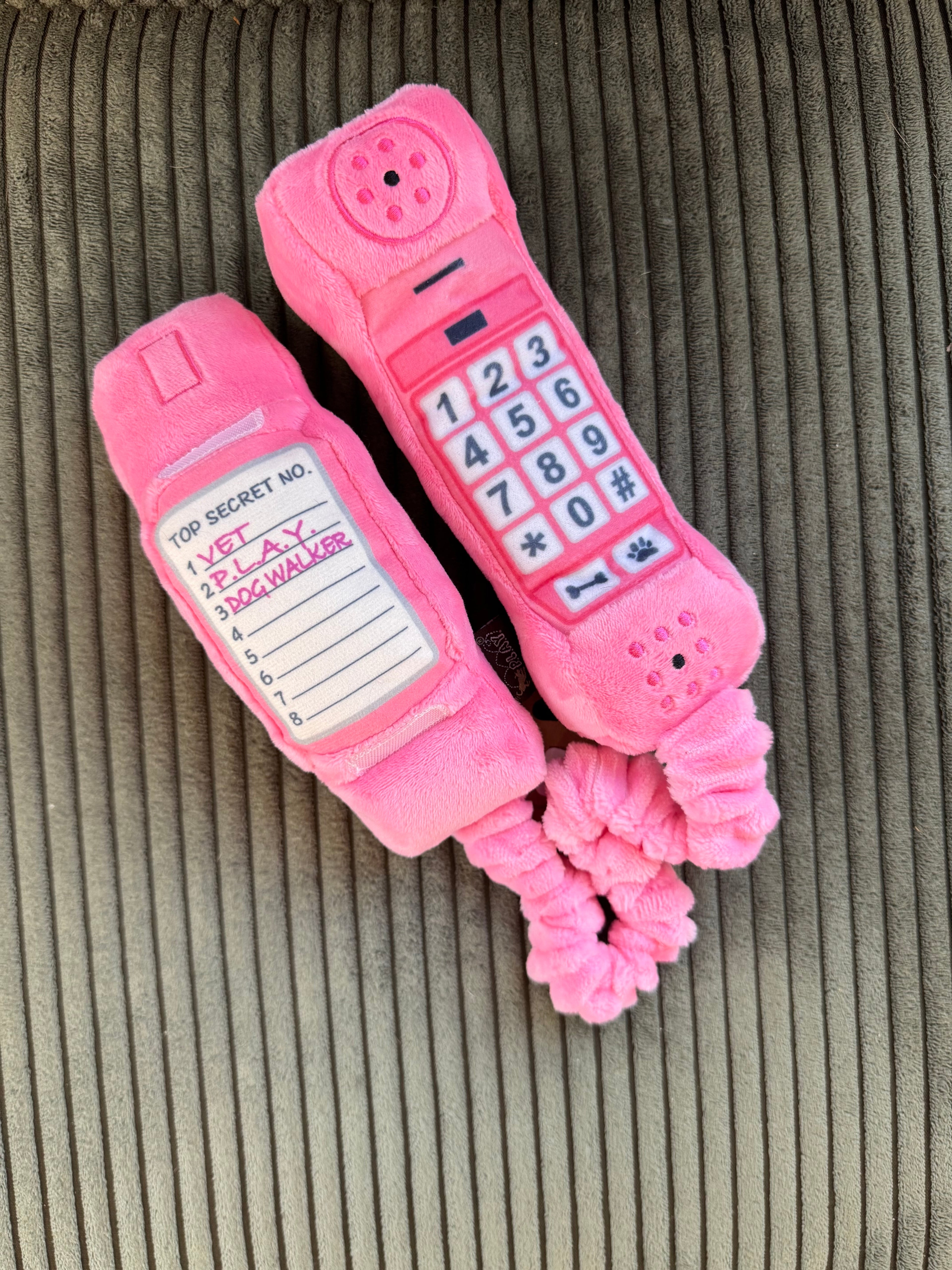 PELUCHE - TELEPHONE ROSE