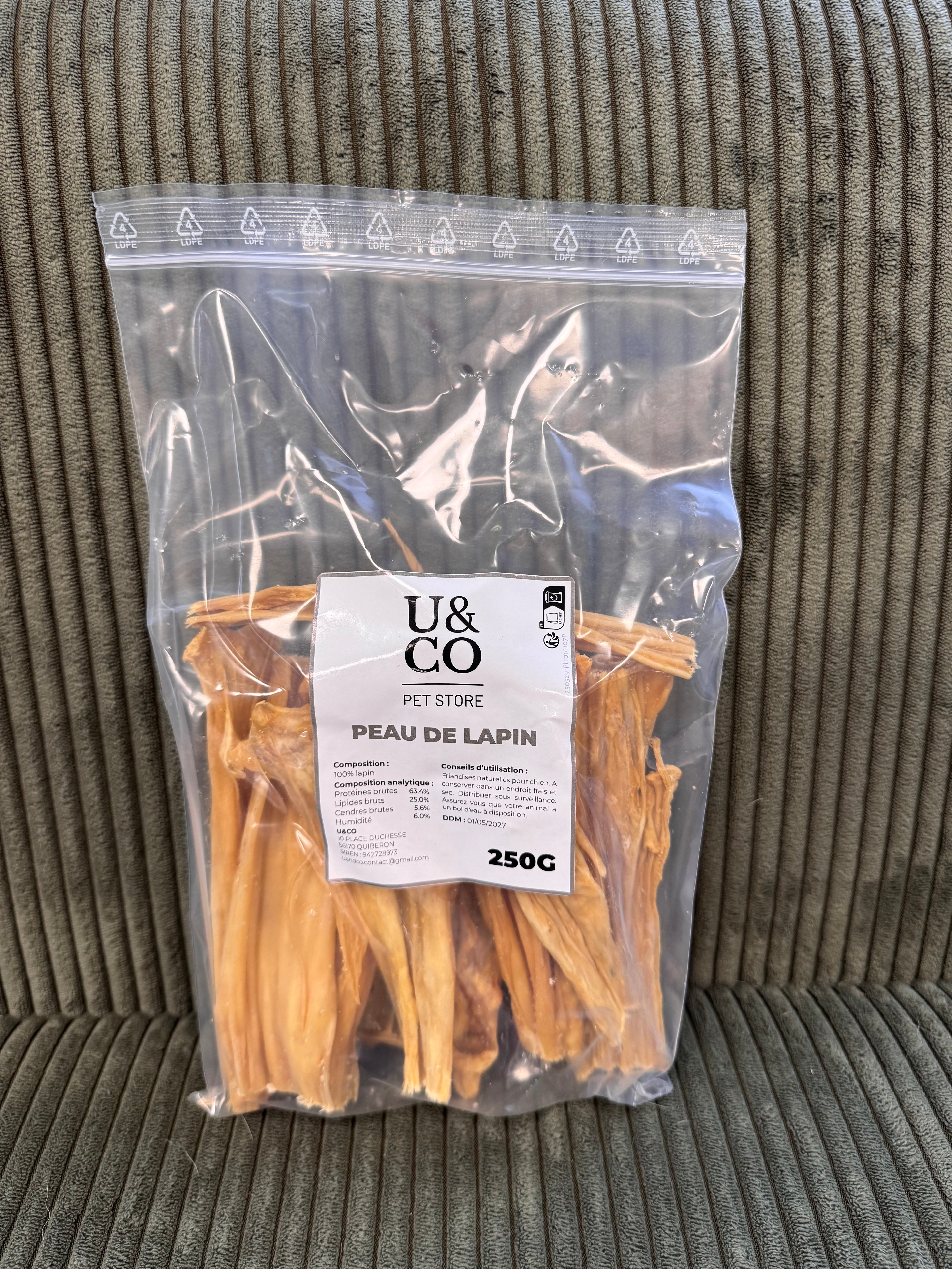 MASTICATION - PEAU DE LAPIN