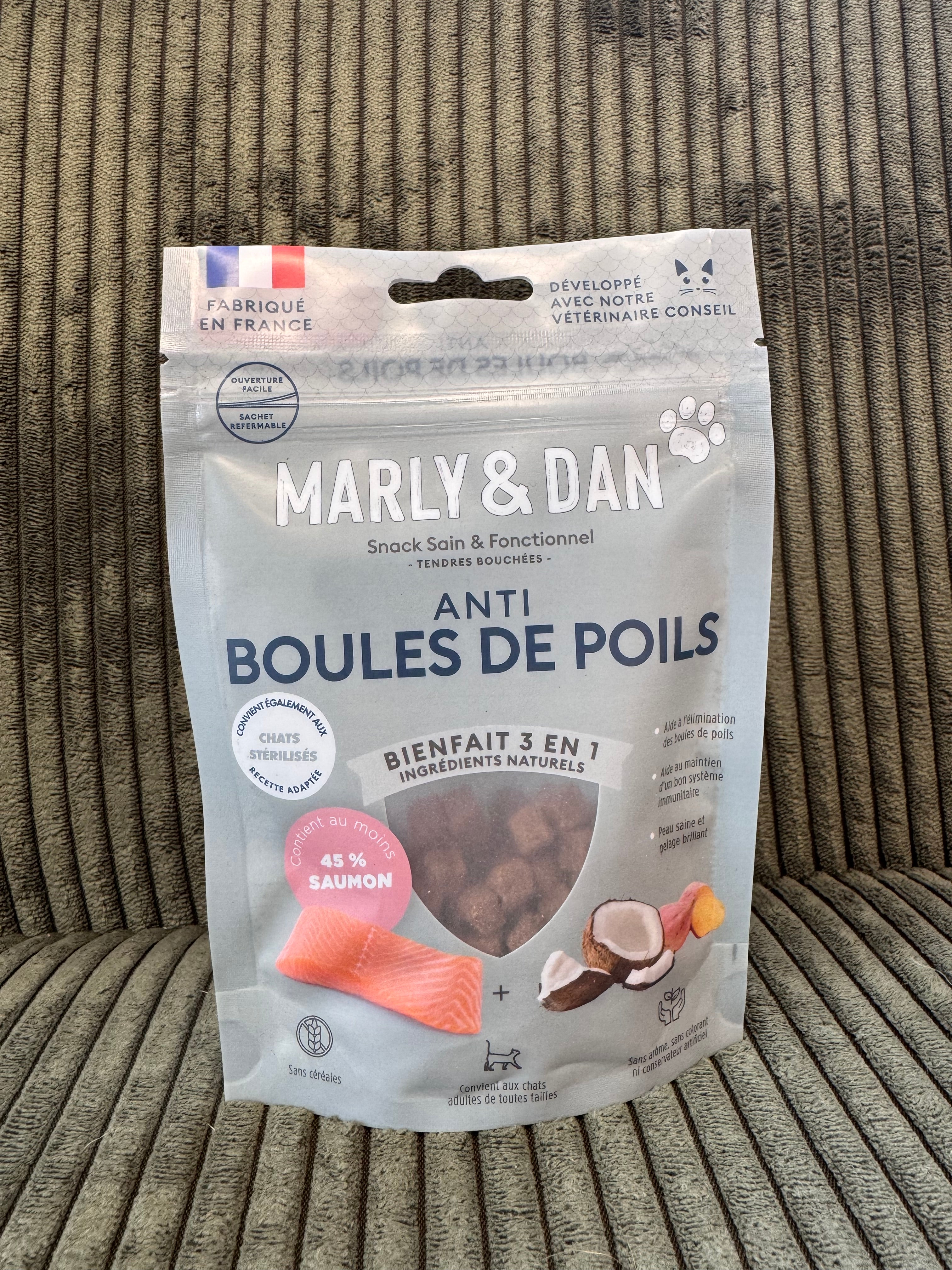 FRIANDISES ANTI BOULES DE POILS CHAT MARLY & DAN